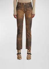 Ralph Lauren 750 Dusted Ankle-Length Denim Jeans