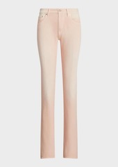Ralph Lauren 750 Mid-Rise Straight-Leg Ankle Denim Jeans