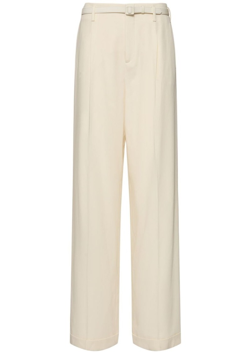 Ralph Lauren Acklie Wool Gabardine Straight Pants