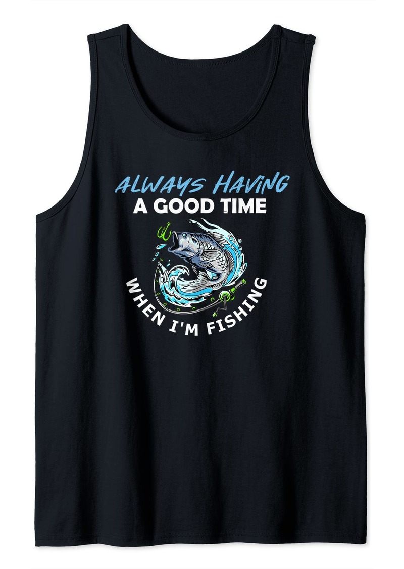 Ralph Lauren I'm Always Having a Good Time When I'm Fishing Tank Top