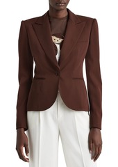 Ralph Lauren Alysha Single-Button Wool Jacket