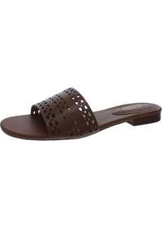 Ralph Lauren Andee Womens Leather Slip On Slide Sandals