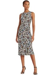 Ralph Lauren Ascot-Print Jersey Sleeveless Dress