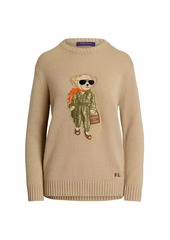 Ralph Lauren Aviator Bear Cashmere Sweater