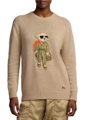 Ralph Lauren Aviator Bear Cashmere Sweater