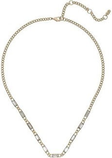 Ralph Lauren Baguette Stone Chain Frontal Necklace