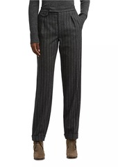 Ralph Lauren Bennet Chalk Stripe Flannel Trousers