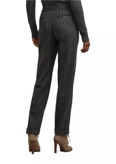 Ralph Lauren Bennet Chalk Stripe Flannel Trousers