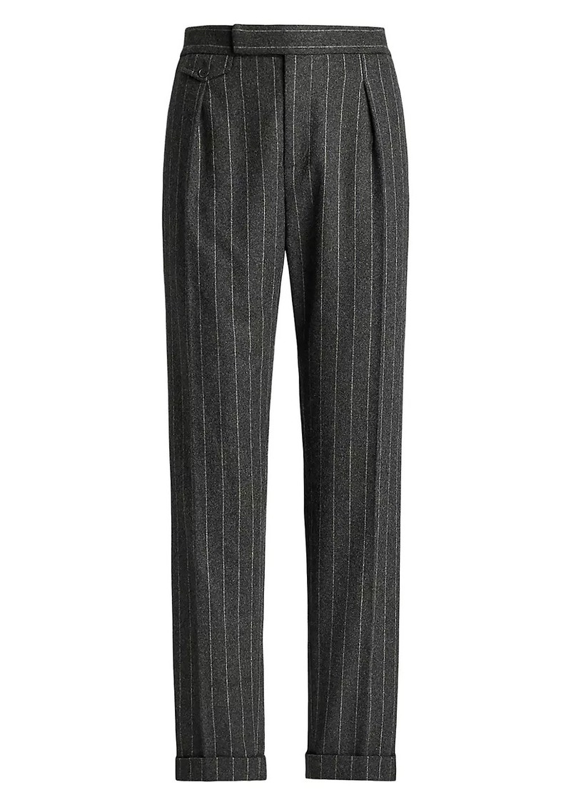 Ralph Lauren Bennet Chalk Stripe Flannel Trousers