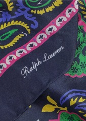 Ralph Lauren Botanical-Print Silk Neck Scarf