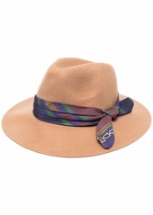 Ralph Lauren bow-detail fedora hat