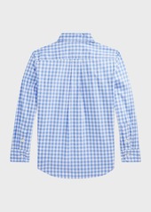 Ralph Lauren Boy's Cotton Poplin Button-Front Sport Shirt, Size 2-6