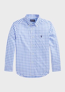 Ralph Lauren Boy's Cotton Poplin Button-Front Sport Shirt, Size 2-6