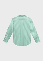 Ralph Lauren Boy's Cotton Poplin Button-Front Sport Shirt, Size 2-7