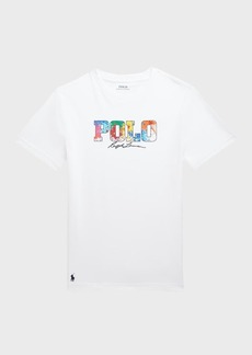 Ralph Lauren Boy's Paint-Splatter Logo-Print T-Shirt, Size 2-4