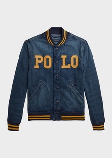 Ralph Lauren Boy's Polo Denim Bomber Jacket, Size 2-7