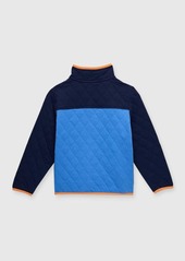 Ralph Lauren Boy's Quilted Double-Knit Colorblock Shirt, Size 2-7