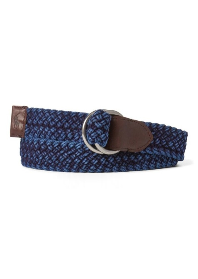 Ralph Lauren Braided Cotton O Ring Belt Belts