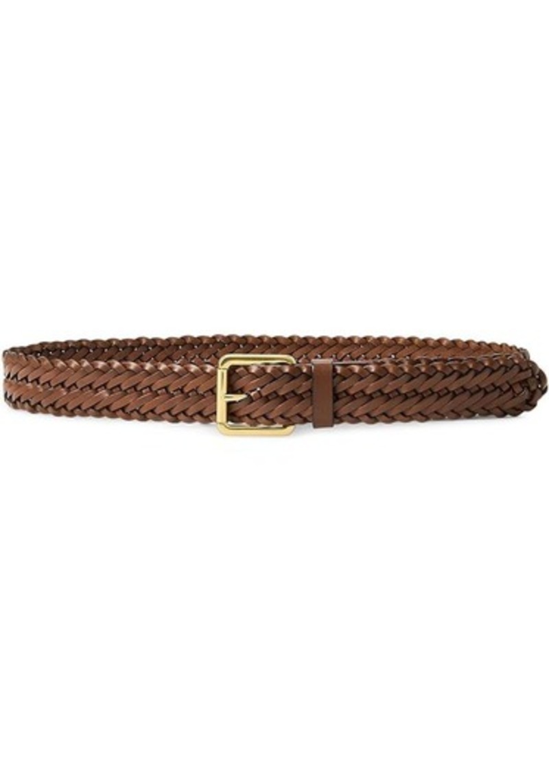 Ralph Lauren Braided Vachetta Leather Belt