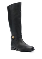 Ralph Lauren Brittaney logo-plaque boots