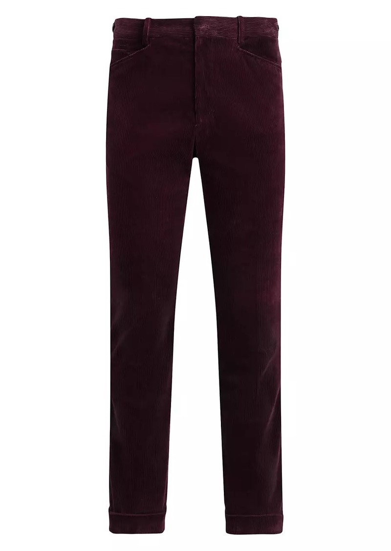 Ralph Lauren Brushed Corduroy Straight-Leg Trousers