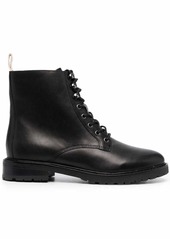 Ralph Lauren burnished-effect lace-up ankle boots