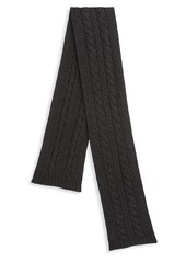 Ralph Lauren Cable Knit Cashmere Scarf