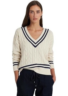 Ralph Lauren Cable-Knit Cricket Sweater