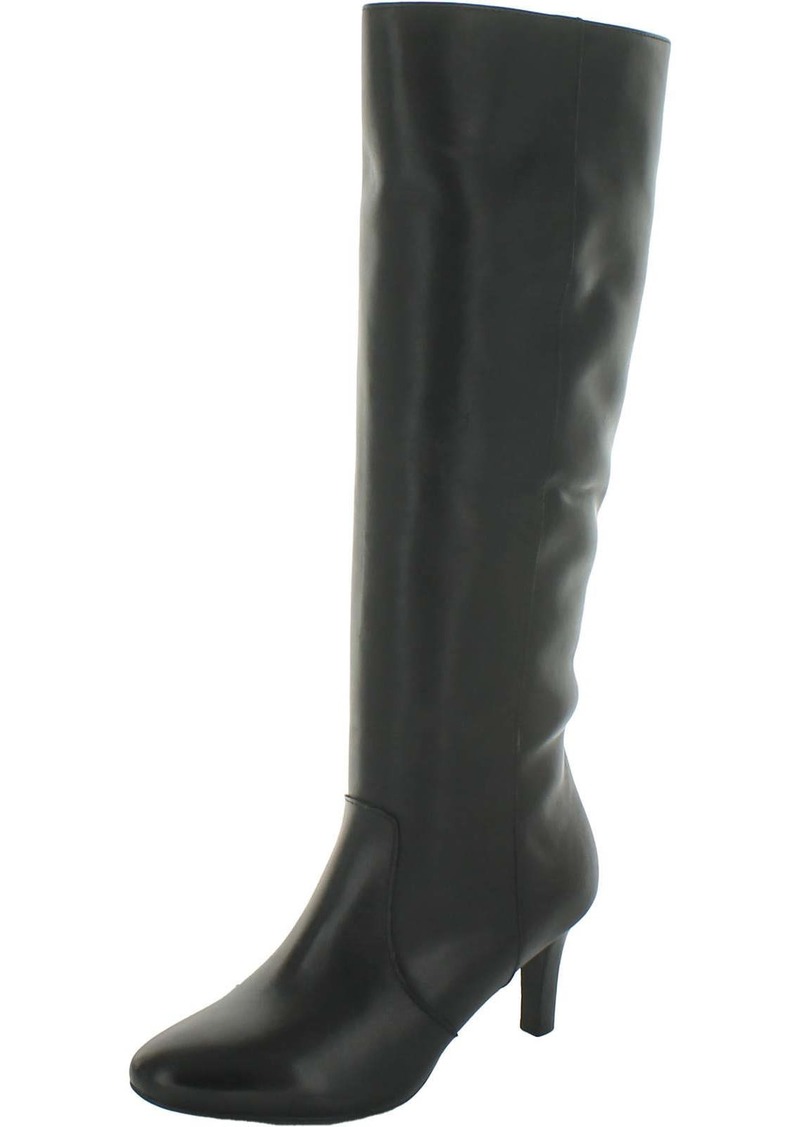 Ralph Lauren Caelynn Womens Leather Tall Knee-High Boots