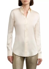 Ralph Lauren Cameron Silk Stretch Shirt