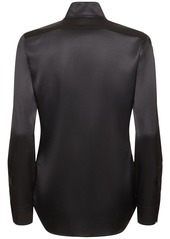 Ralph Lauren Cameron Stretch Silk Charmeuse Shirt