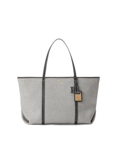 Ralph Lauren Canvas & Leather Extra-Large Emerie Tote