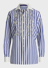 Ralph Lauren Capri Relaxed Fit Embellished Shirt