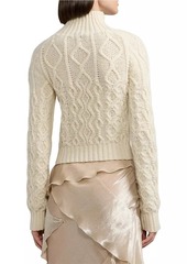 Ralph Lauren Cashmere Aran-Knit Sweater