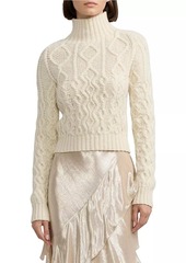 Ralph Lauren Cashmere Aran-Knit Sweater