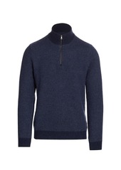 Ralph Lauren Cashmere Quarter-Zip Sweater