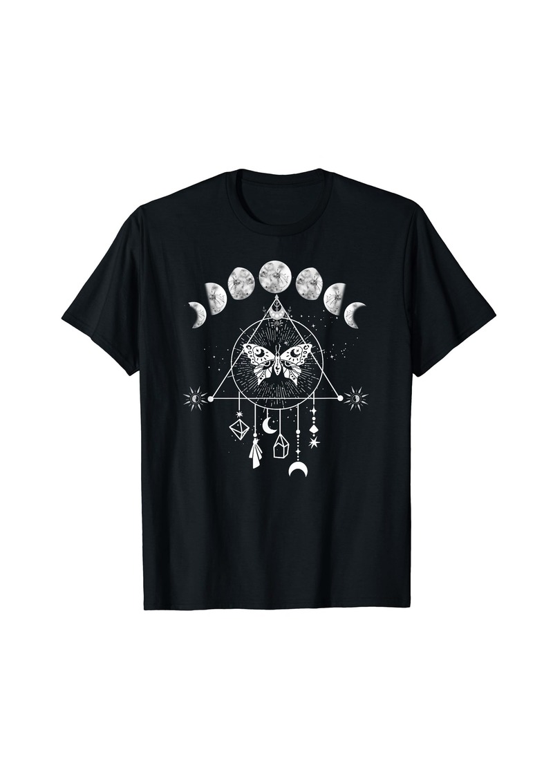 Ralph Lauren Celestial Moon phase Moth Crystals Stars Vintage design T-Shirt
