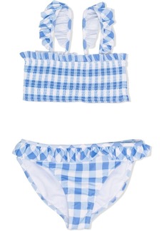 Ralph Lauren check-print bikini set