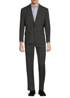 Ralph Lauren Checked Wool Blend Suit