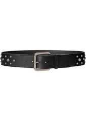 Ralph Lauren Studded Leather Wide Belt