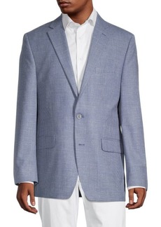 Ralph Lauren Classic-Fit Mini Checked Wool-Blend Sportcoat