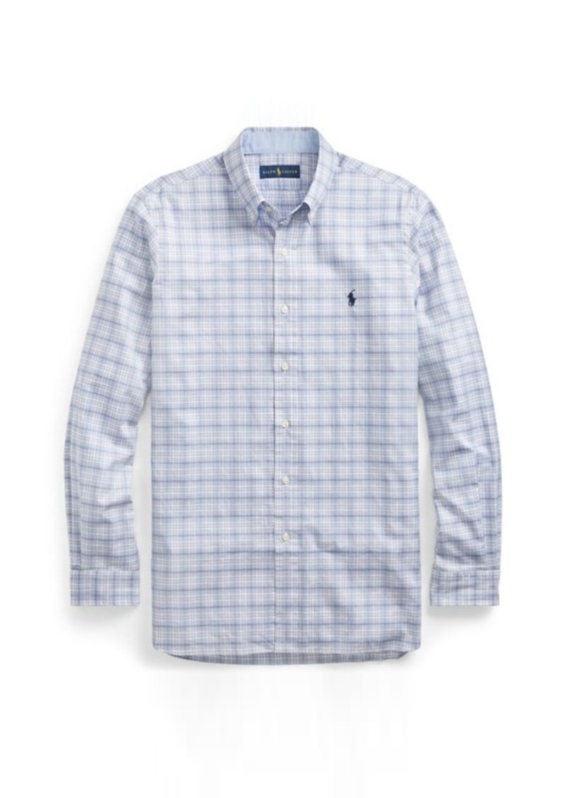 classic fit plaid twill shirt