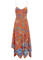 Ralph Lauren Clotida Paisley Print Dress