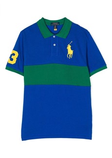 Ralph Lauren colour-block logo-embroidered polo shirt