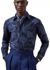 Ralph Lauren Cooper Floral Cotton-Blend Button-Front Shirt