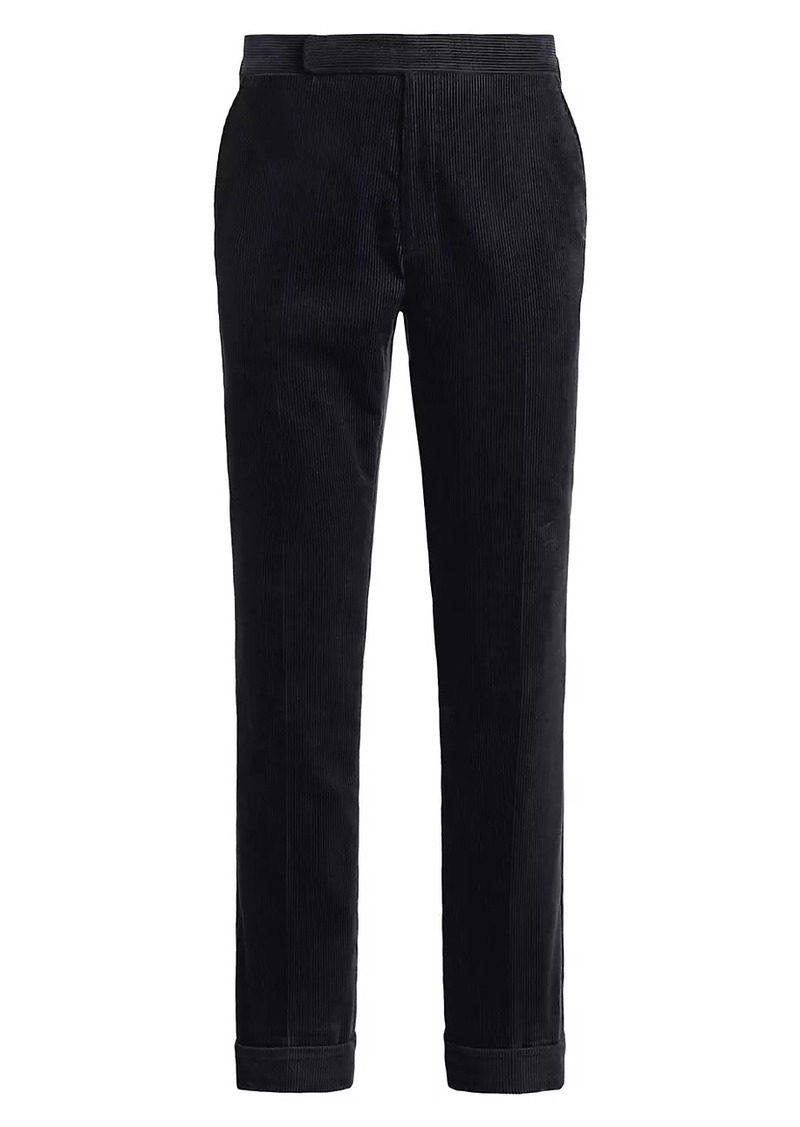 Ralph Lauren Corduroy Mid-Rise Straight-Leg Pants