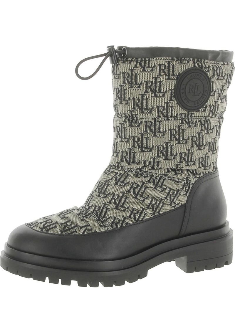 Ralph Lauren Coree Womens Logo Cold Weather Ankle Boots