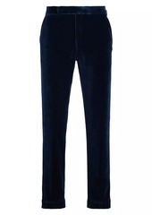 Ralph Lauren Cotton Velvet Straight-Leg Pants