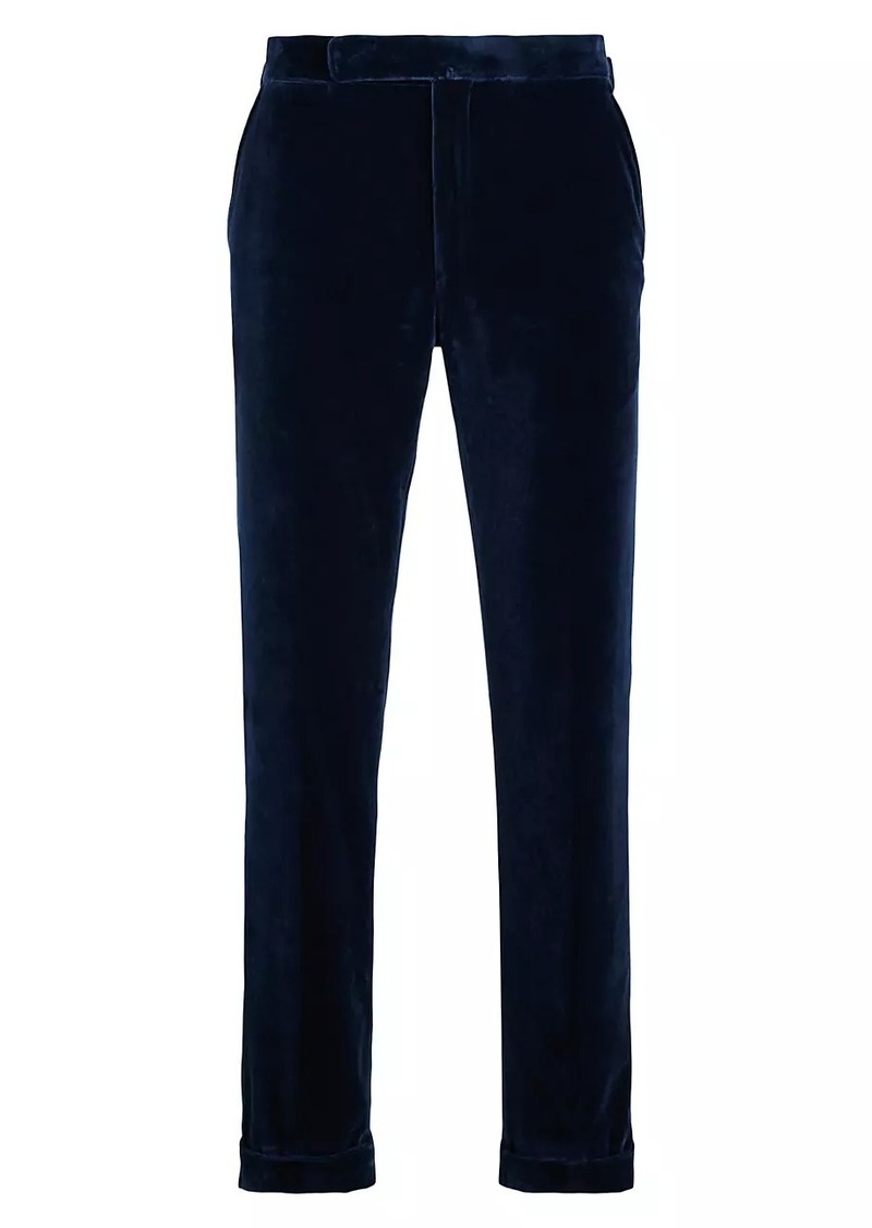 Ralph Lauren Cotton Velvet Straight-Leg Pants