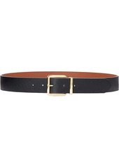 Ralph Lauren Logo-Tip Pebbled Leather Belt